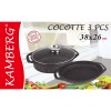 Cocotte et plat ovale en fonte d'aluminium KAMBERG