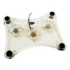 Ventilateur transparent lumineux pour PC portable